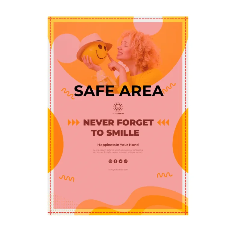 safe area bleed